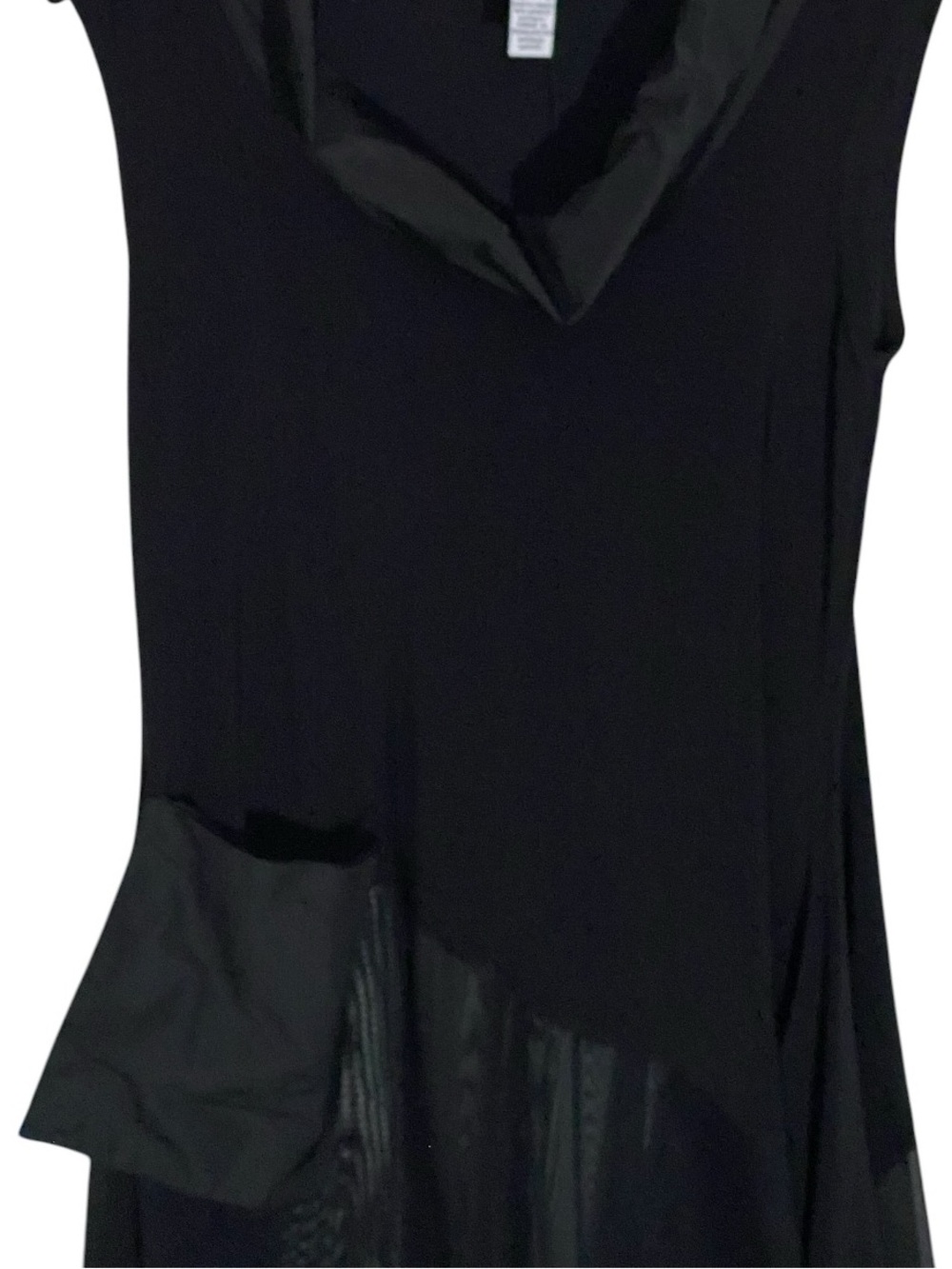 Joseph Ribkoff Black Asymmetrical Tunic 8 Cowl Neck Lagenlook Avant Garde Artsy - Picture 5 of 14